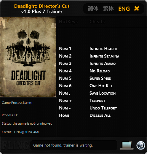 Deadlight: Director's Cut — трейнер для версии 1.0 (+7) FLiNG