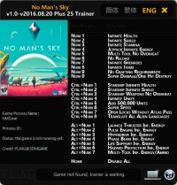 No Man's Sky — трейнер для версии от 20.08.2016 (+25) FliNG