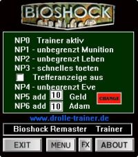 BioShock Remastered — трейнер для версии 1.0.122283 (+7) dR.oLLe