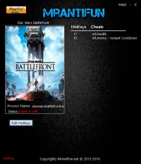 Star Wars: Battlefront — трейнер для версии 1.6.35326 (+3) MrAntiFun