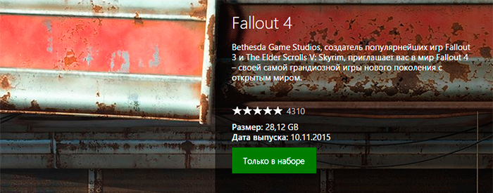 Fallout 4 занимает 28 гигабайт места
