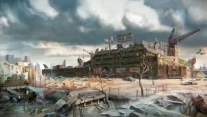 Дайамонд Сити — вид снаружи — Арты Fallout 4