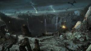 Ущелье, драконы и молния — Арты Hunted: The Demon’s Forge