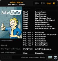 Fallout Shelter — трейнер для версии 1.6 (+17) FliNG