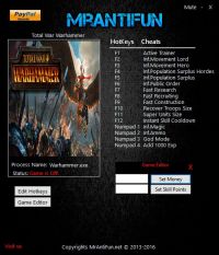 Total War: Warhammer — трейнер для версии 1.6.0 (b 14562) (+17) MrAntiFun