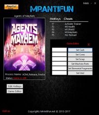 Agents of Mayhem — трейнер для версии 1.0 (+10) MrAntiFun