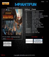 Total War: Warhammer — трейнер для версии 1.6.0 (b 13579) (+17) MrAntiFun