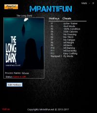 The Long Dark — трейнер для версии 1.05 (+12) MrAntiFun