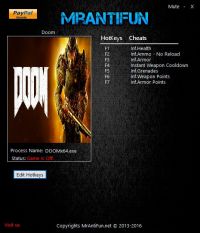 DOOM — трейнер для версии u6.66 (+8) MrAntiFun [Vulkan]