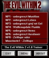 The Evil Within 2 — трейнер для версии 1.0 (+7) dR.oLLe