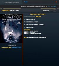 Hollow Knight — трейнер для версии 1.2.1.4 (+9) LinGon