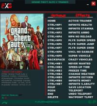 Grand Theft Auto 5 — трейнер для версии 1.0.1180.1 (+19) FutureX