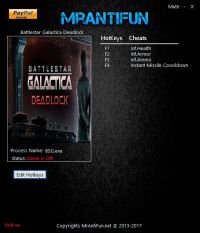 Battlestar Galactica Deadlock — трейнер для версии от 05.09.2017 (+4) MrAntiFun