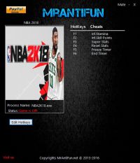 NBA 2K18 — трейнер для версии 1.0 (+6) MrAntiFun