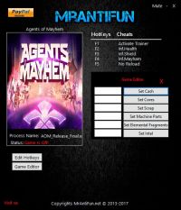 Agents of Mayhem — трейнер для версии от 11.09.2017 (+10) MrAntiFun