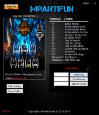 Total War: Warhammer 2 — трейнер для версии 1.1.0 (b 4871) (+16) MrAntiFun