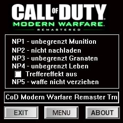 Call of Duty: Modern Warfare Remastered — трейнер для версии u4 (+6) dR.oLLe