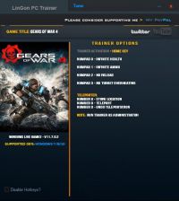 Gears of War 4 — трейнер для версии 11.7.0.2 (+6) LinGon