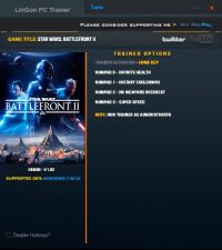 Star Wars: Battlefront 2 — трейнер для версии 1.02 (+4) LinGon