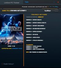 Star Wars: Battlefront 2 — трейнер для версии 1.03 (+10) LinGon