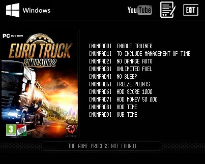 Euro Truck Simulator 2 — трейнер для версии 1.25.1.2s (+9) LIRW [64-bit]