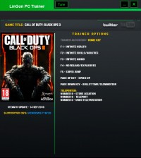 Call of Duty: Black Ops 3 — трейнер для версии u28 (+9) LinGon