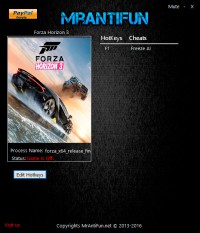 Forza Horizon 3 — трейнер для версии 1.0.10.2 (+1) MrAntiFun