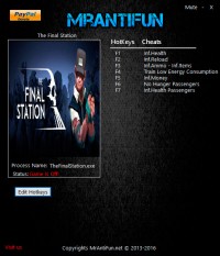 The Final Station — трейнер для версии 1.02 (+8) MrAntiFun