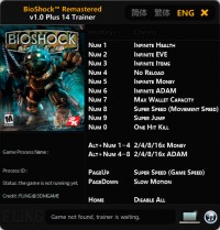 BioShock Remastered — трейнер для версии 1.0 (+14) FliNG