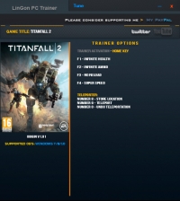 Titanfall 2 — трейнер для версии 1.01 (+6) LinGon