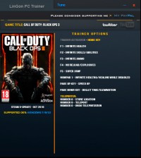 Call of Duty: Black Ops 3 — трейнер для версии u17 (+9) LinGon