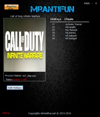 Call of Duty: Infinite Warfare — трейнер для версии 1.01 (+5) MrAntiFun