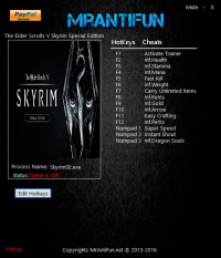 The Elder Scrolls 5: Skyrim Special Edition — трейнер для версии 1.2.39.0.8 (+14) MrAntiFun