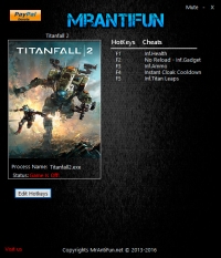 Titanfall 2 — трейнер для версии 2.0.0.7 (+6) MrAntiFun