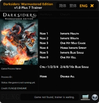 Darksiders: Warmastered Edition — трейнер для версии 1.0 (+7) FLiNG