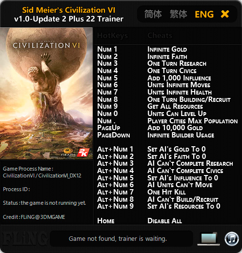 civilization 6 cheat engine