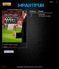 Football Manager 2017 — трейнер для версии 17.2 (+2) MrAntiFun