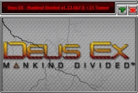 Deus Ex: Mankind Divided — трейнер для версии 1.12 (b 667.0) (+15) iNvIcTUs oRCuS