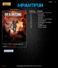 Dead Rising 4 — трейнер для версии 3.0.1.2 (+10) MrAntiFun [Windows Store]