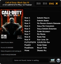 Call of Duty: Black Ops 3 — трейнер для версии u18 (+12) FLiNG