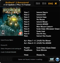 BioShock 2 Remastered — трейнер для версии u2 (+15) FLiNG