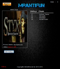 Styx: Master of Shadows — трейнер для версии 1.02 (+3) MrAntiFun [64-bit]