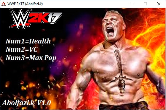 WWE 2K17 — трейнер для версии 1.0 (+3) Abolfazl.k
