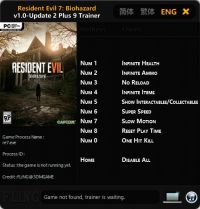 Resident Evil 7: Biohazard — трейнер для версии 1.02 (+9) FLiNG