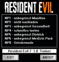 Resident Evil 7: Biohazard — трейнер для версии 1.0 (+7) dR.oLLe