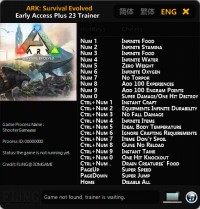ARK: Survival Evolved — трейнер для версии 254 (+23) FLiNG [Ранний доступ]