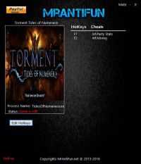 Torment: Tides of Numenera — трейнер для версии от 07.02.2017 (+2) MrAntiFun [Ранний доступ]