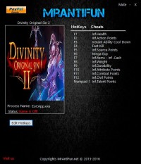 Divinity: Original Sin 2 — трейнер для версии 3.0.31.292 (+14) MrAntiFun [Ранний доступ]