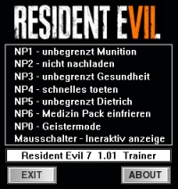 Resident Evil 7: Biohazard — трейнер для версии 1.01 (+8) dR.oLLe