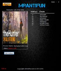 theHunter: Call of the Wild — трейнер для версии 1.0 (+7) MrAntiFun